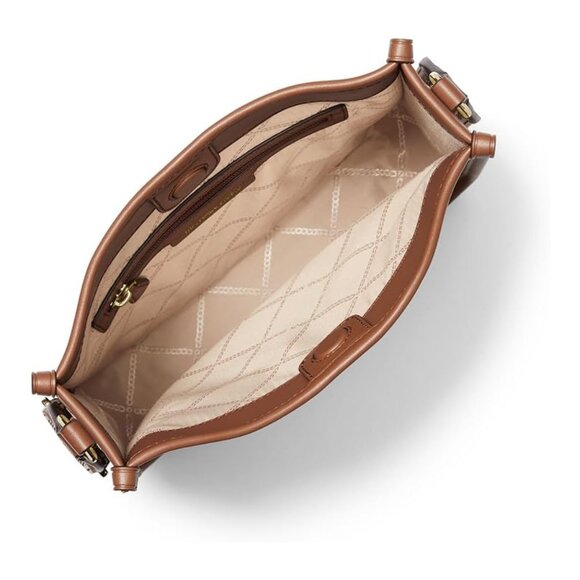 Michael Kors Luisa Large Signature Logo Messenger Bag - Vanilla - Picture 2 of 7